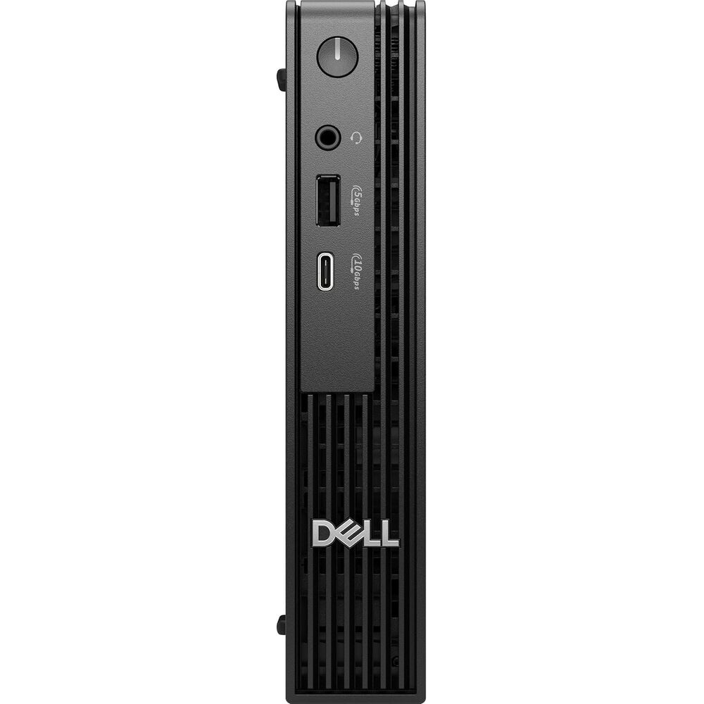 Dell Pro Micro QCM1250 Desktop Computer - Intel Core i5 14th Gen i5-14500T - 8 GB - 256 GB SSD - Micro PC - Black