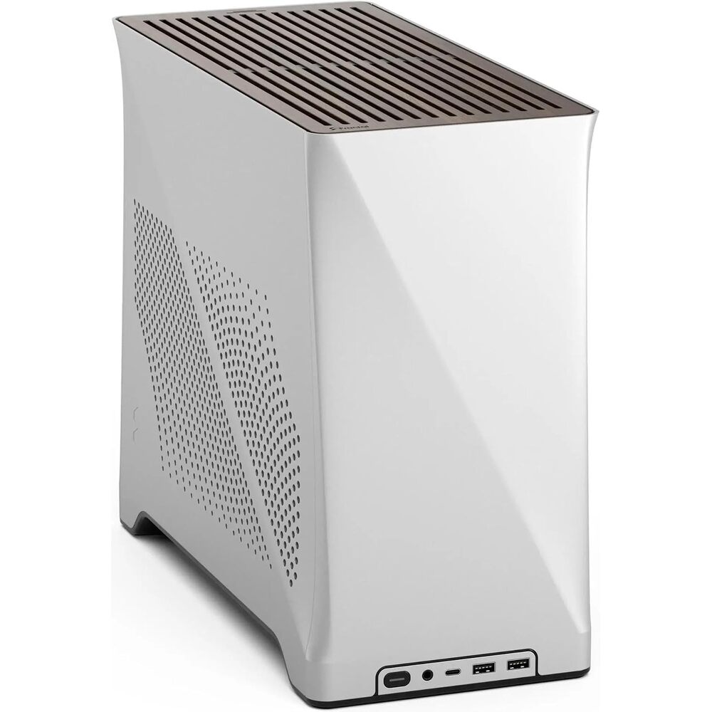 Fractal Design Era 2 FD-C-ERA2N-01 Anodized Aluminum & Steel Mini ITX Compact Small Form Factor PC Case - Silver