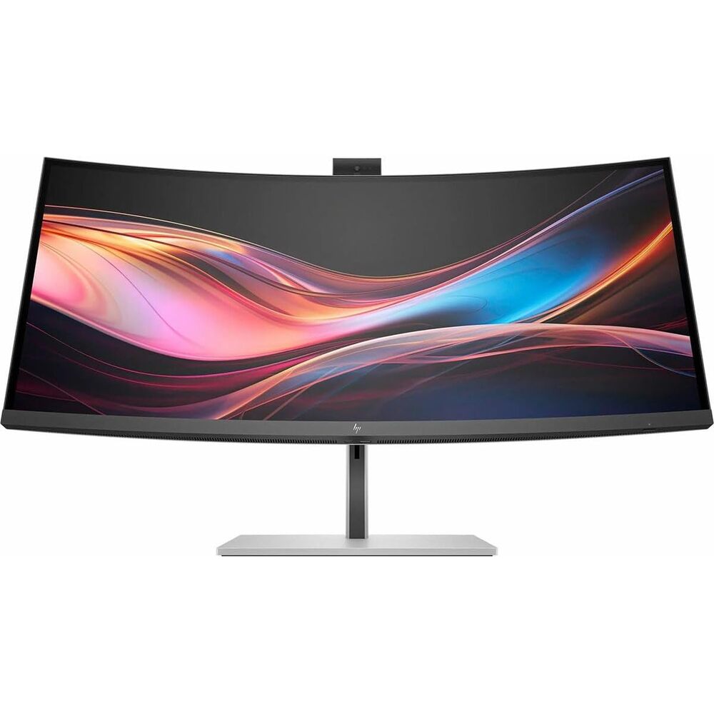 HP 734pm 34" Class Webcam UW-QHD Curved Screen LED Monitor - 21:9-34" Viewable - in-Plane Switching (IPS) Black Technology - Edge LED Backlight - 3440 x 1440 - FreeSync Premium - 400 Nit - 5 ms - 12