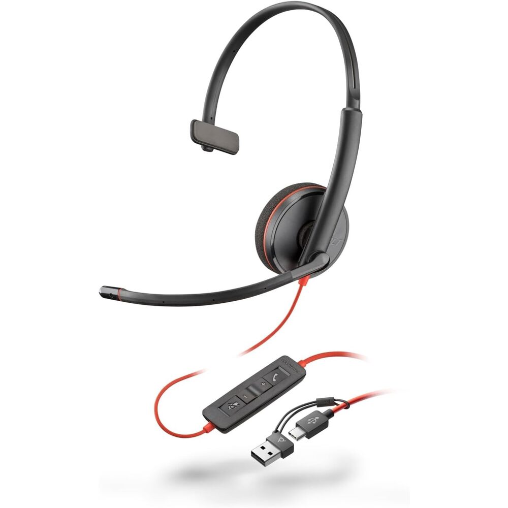 Hewlett Packard 8S0L5A6ABA Poly Bw C3210 Usb-c Blk Taa [bulk 50]
