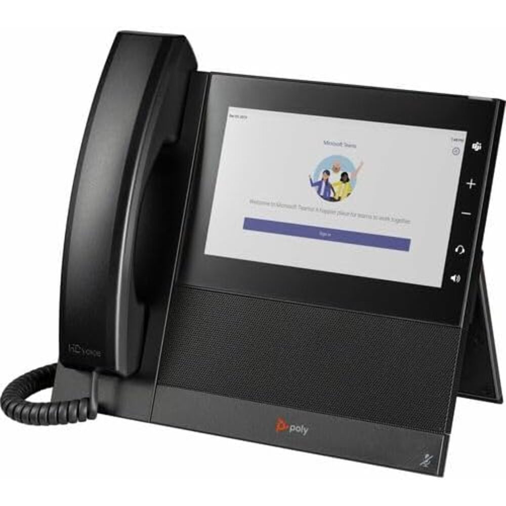 Poly CCX 600 Business Media Phone for Microsoft Teams and PoE-Enabled GSA/TAA - 24 x Total Line - VoIP - 7" LCD - IEEE 802.11a/b/g/n - 2 x Network (RJ-45) - PoE Ports