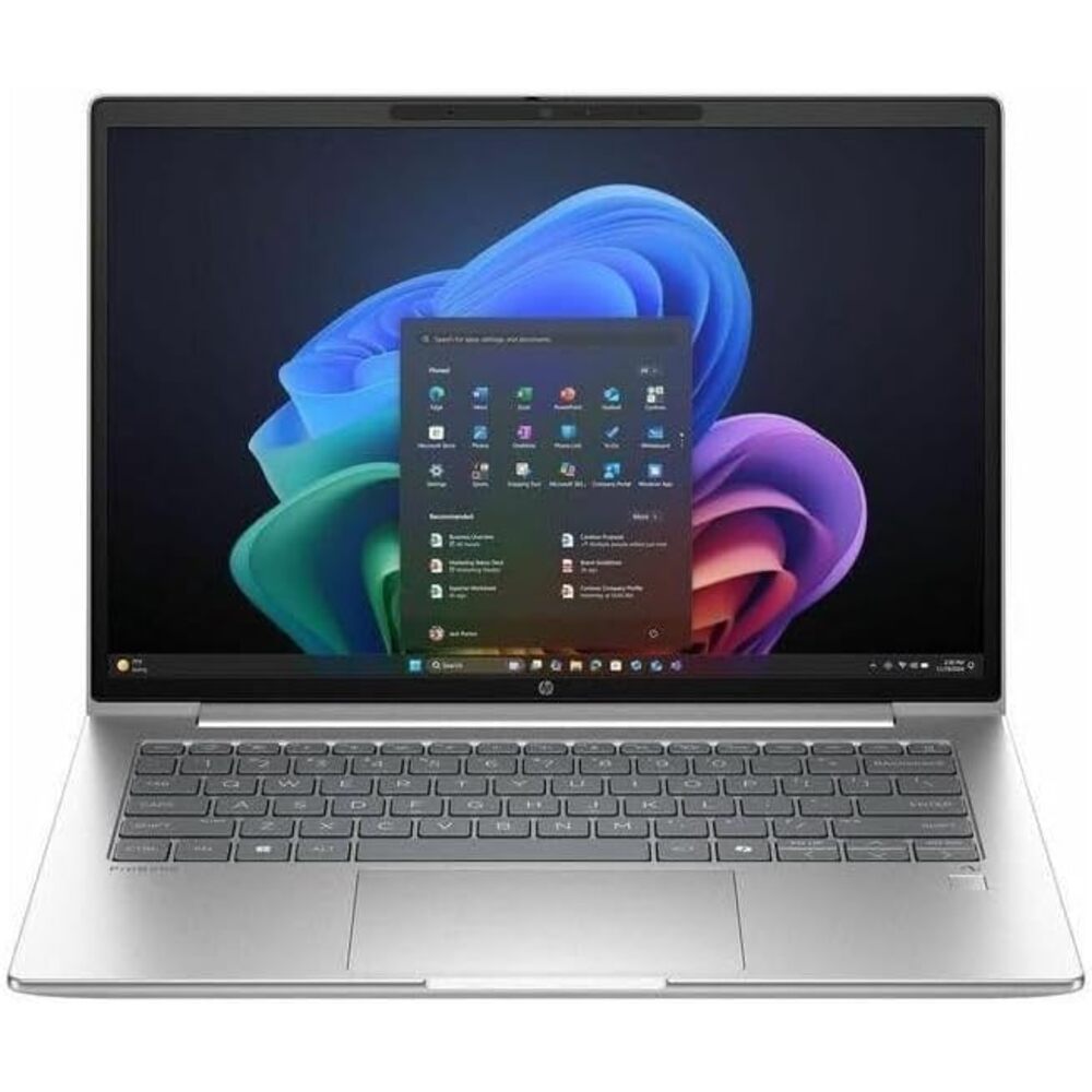 HP ProBook 4 G1q 14" Copilot+ PC Notebook - WUXGA - 60 Hz - Qualcomm Snapdragon X X1-26-100-32 GB - 1 TB SSD - English Keyboard - Pike Silver - Qualcomm Chip - 1920 x 1200 - Windows 11 Pro - Adreno