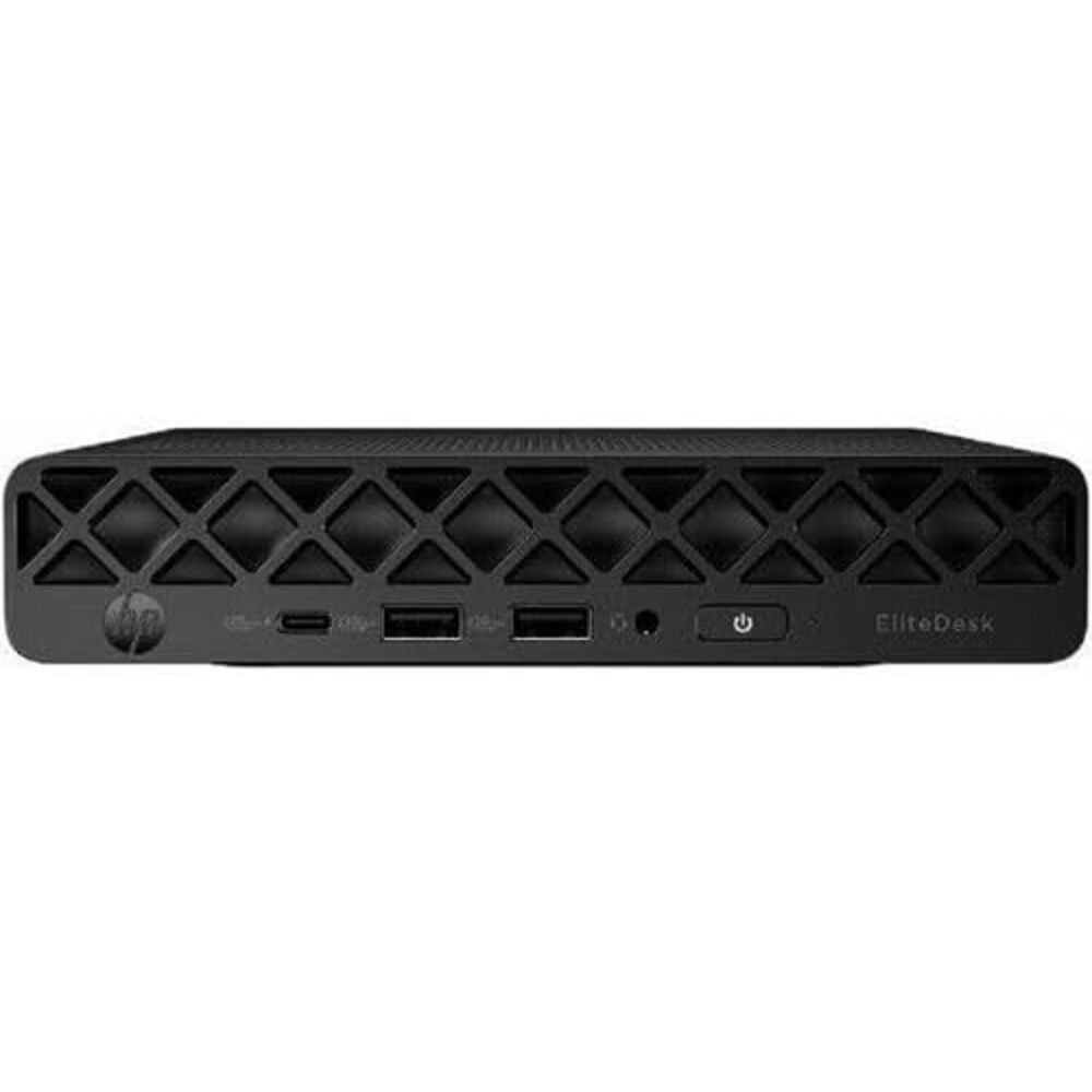 HP EliteDesk 8 G1i Desktop Mini Computer - Intel Core Ultra 7 265T - vPro Technology - 16 GB DDR5 SDRAM - 256 GB SSD - Jack Black - Intel Q870 Chip - Windows 11 Pro - English Keyboard