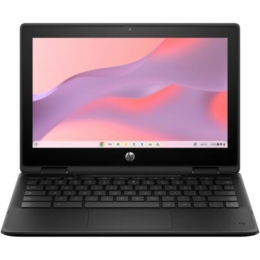 HP Fortis Flip G1m 11.6" Touchscreen Rugged Convertible 2 in 1 Chromebook - HD - 60 Hz - Octa-core (ARM Cortex A76 + Cortex A55) - 8 GB - 64 GB Flash Memory - English Keyboard - Jet Black - MediaTek K