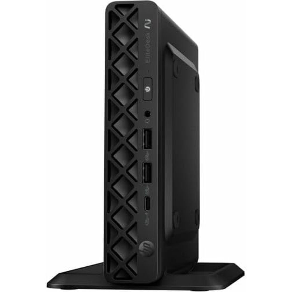 HP EliteDesk 8 G1a Desktop Computer - Mini PC - AMD Ryzen AI 5 PRO 340-32 GB RAM - 512 GB SSD - Windows 11 Pro - Radeon 840M Graphics - Jack Black - English Keyboard