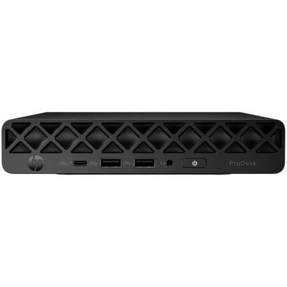 HP ProDesk 4 G1i Mini PC Desktop Computer - Intel Core Ultra 7 265T - vPro Technology - 16 GB DDR5 SDRAM - 256 GB PCI Express NVMe SSD - Jack Black - Intel Q870 Chip - Windows 11 Pro - Wi-Fi 6E