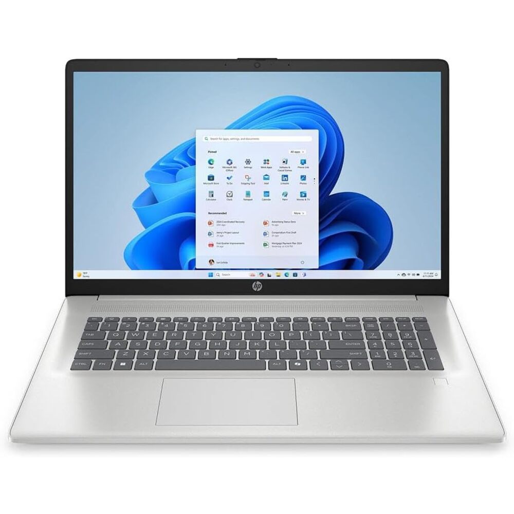 HP 17-cn5037nr 17.3" FHD Laptop, Intel Core Ultra 7 255U, 16GB RAM, 256GB SSD, Wi-Fi 6, Windows 11 Home in S Mode Refurbished Item
