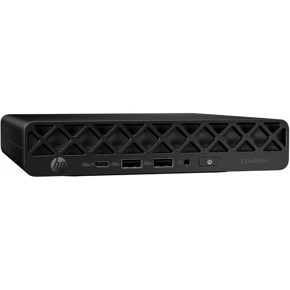 HP EliteDesk 8 G1a Desktop Computer - Mini PC - AMD Ryzen 5 220-16 GB RAM - 256 GB SSD - Jack Black - Windows 11 Pro - Radeon 740M Graphics - Wi-Fi 6