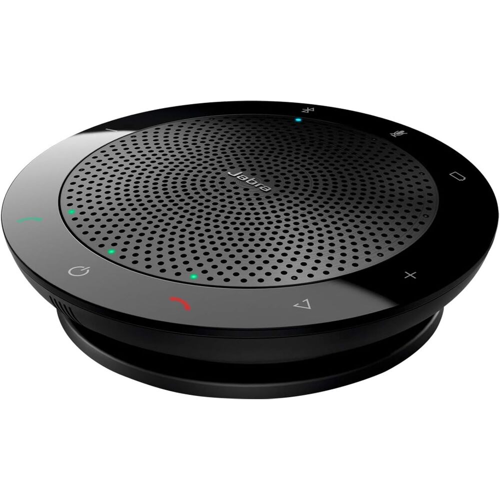 Jabra Speak 510 (2025 Edition) Portable Wireless Bluetooth Speaker with Link 370 USB Adapter for Meetings and Calls with Crystal-Clear Sound, Works with Microsoft Teams, Black
