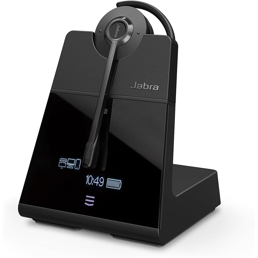Jabra Engage 75 SE (Second Edition) Wireless Headset, Convertible � Telephone Headset with Industry-Leading Wireless Performance, Advanced Noise-Cancelling Microphone, All Day Battery Life - Black