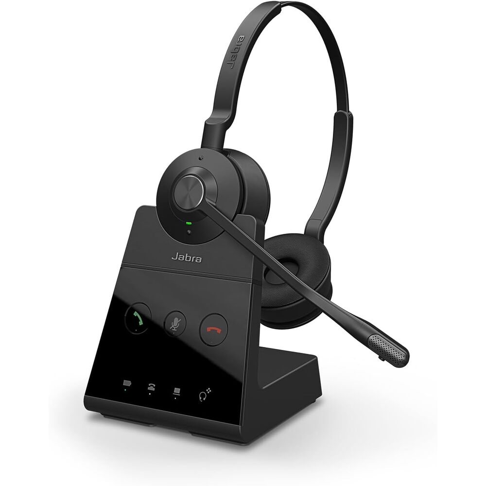 Jabra Engage 65 SE (Second Edition) Wireless Headset, Dual-Ear � Telephone Headset with Industry-Leading Wireless Performance, Advanced Noise-Cancelling Microphone, All Day Battery Life - Black
