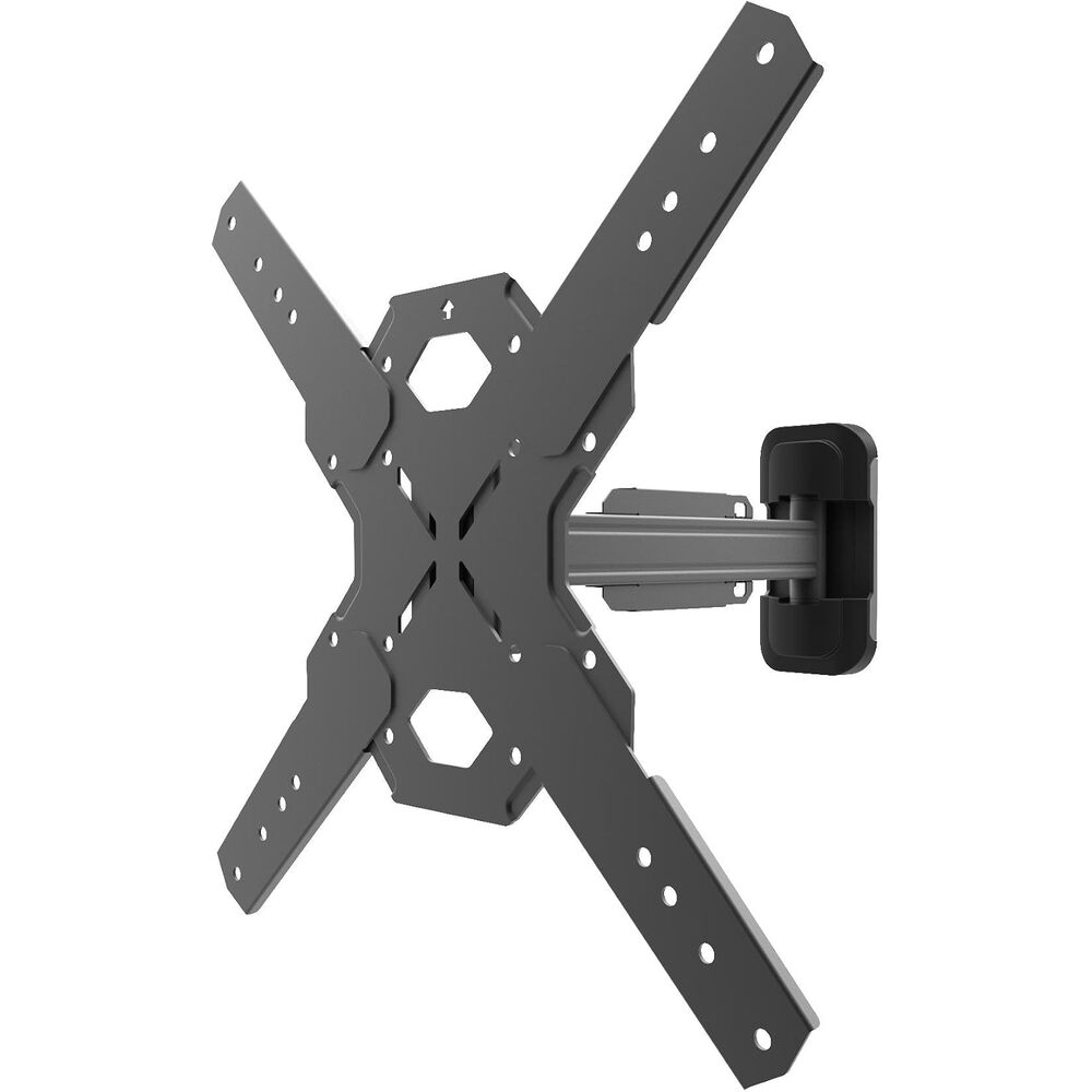 Kanto PS200 Full Motion Articulating TV Wall Mount for 26-inch to 60-inch TVs | Integrated Cable Management | Low Profile and 14 Inch Extension | Single Stud Wallplate