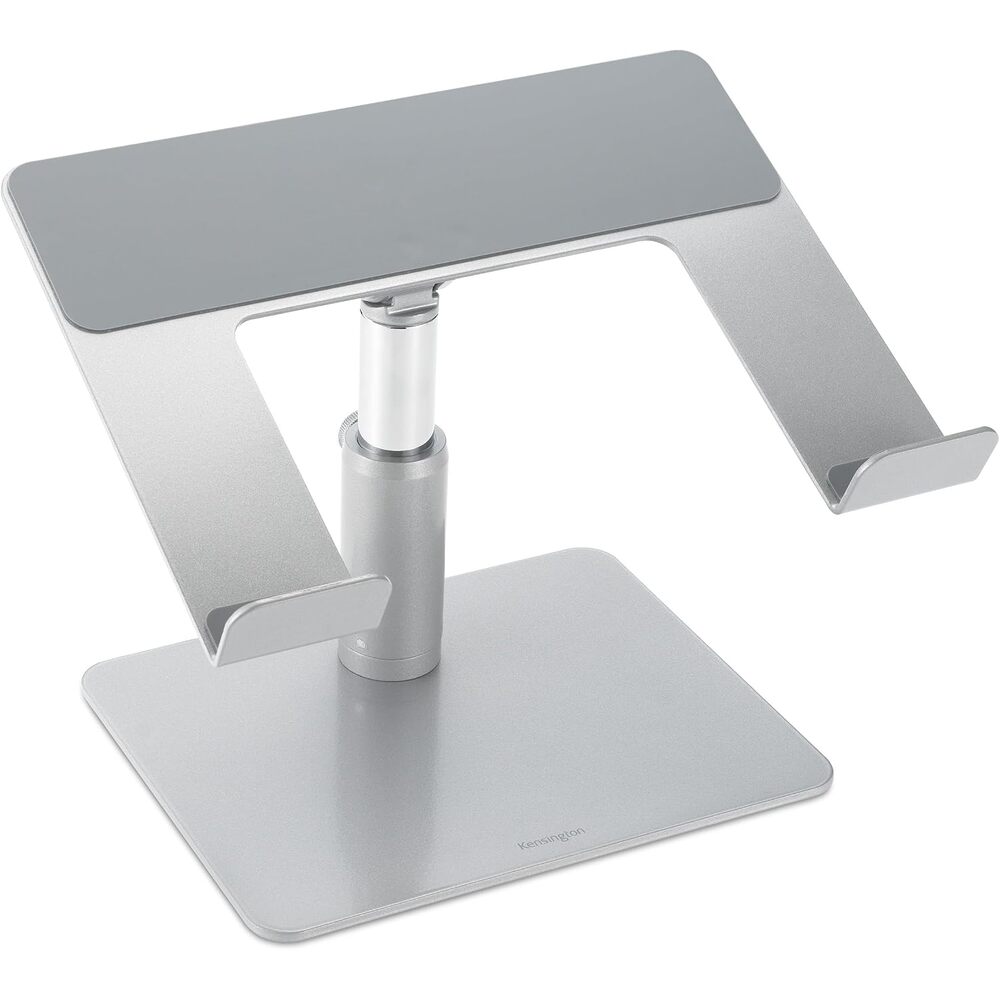 Kensington Universal Laptop Riser � Adjustable Steel & Aluminum Stand, 5.9�7.9� Height, 0�45� Tilt, Supports Laptops up to 16�/17.6 lb, Anti-Slip Pads, Open Ventilation Design (K50424WW)