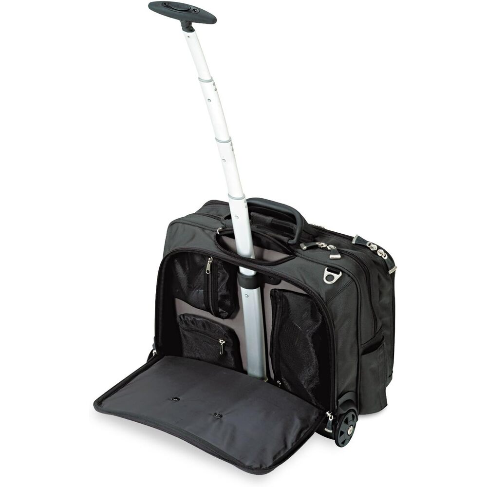 Kensington Contour Rolling Laptop Case Nylon 17-1/2 x 9-1/2 x 13 Black KMW62348