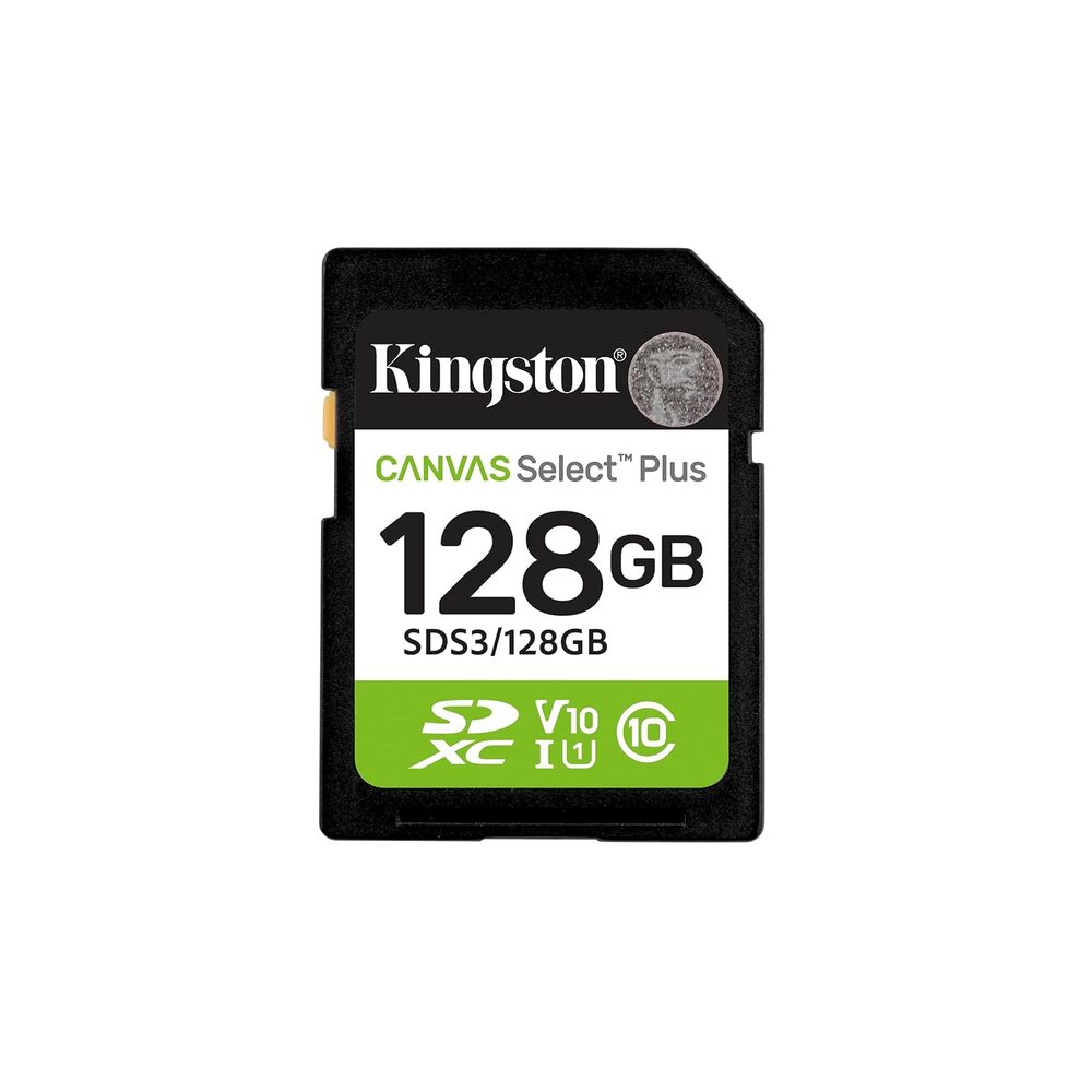 Kingston 128GB Canvas Select Plus SD Card | Up to 150MB/s | Class 10, UHS-I, U1, V10 | SDS3/128GB