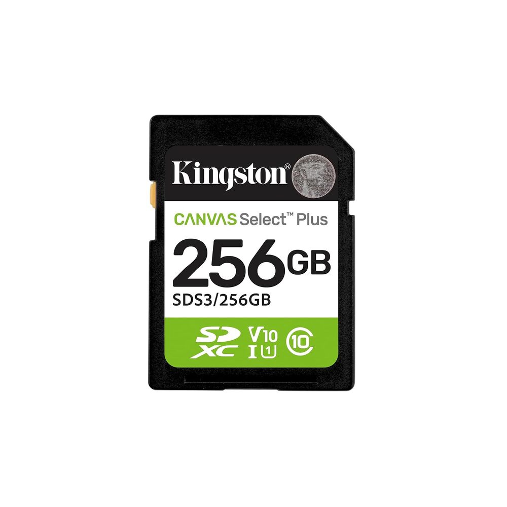 Kingston 256GB Canvas Select Plus SD Card | Up to 150MB/s | Class 10, UHS-I, U1, V10 | SDS3/256GB