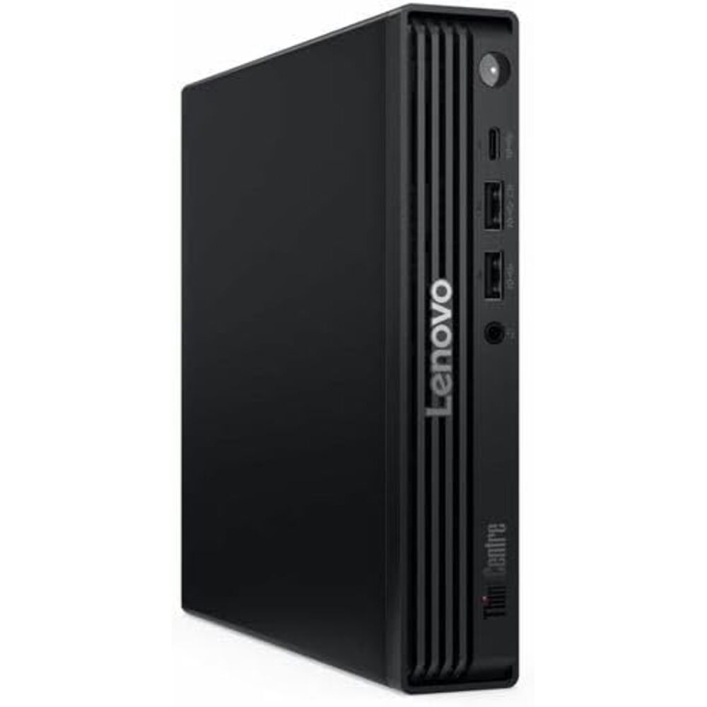 Lenovo ThinkCentre M70q Gen 6 13A4002DUS Desktop Computer - Intel Core Ultra 7 265T - 16 GB - 512 GB SSD - Tiny - Black - Intel Q870 Chip - Windows 11 Pro - DDR5 SDRAM - English Keyboard - IEEE 802.11