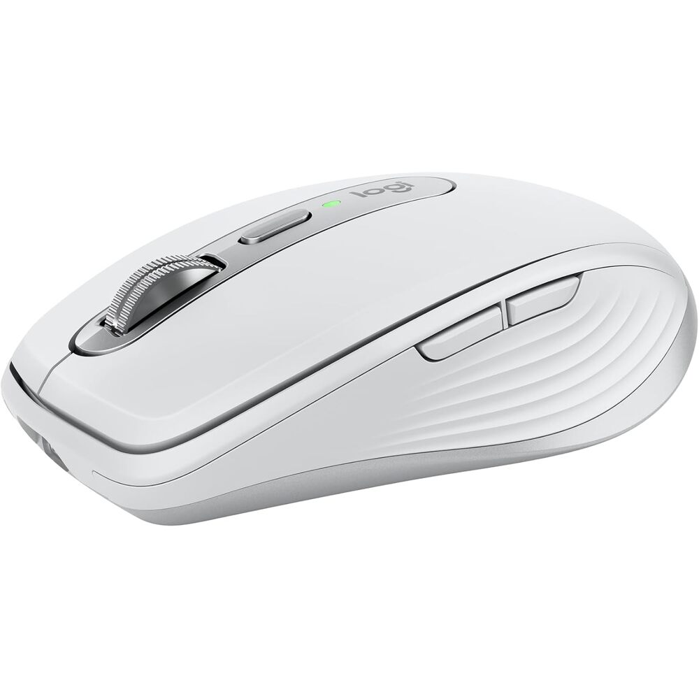 Logitech MX Anywhere 3S for Mac, Compact Wireless Bluetooth Mouse, 8K DPI Any-Surface Tracking, Quiet Clicks, USB C, Wireless Mouse for MacBook Pro, MacBook Air, iMac, iPad - Pale Grey