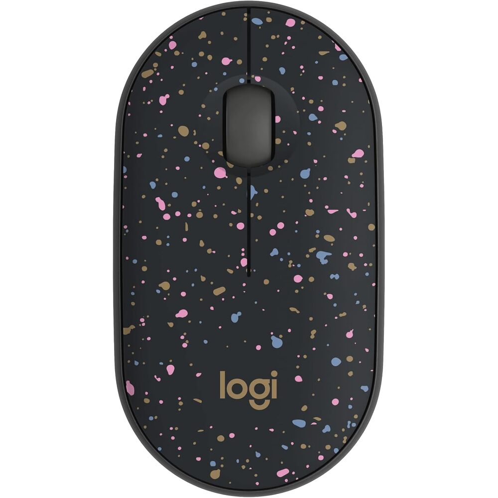 Logitech M340 Wireless Mouse with Limited Edition Prints, USB Receiver and Silent Clicks, Portable Wireless Mouse for Laptop, PC, Windows, Chrome, Surface � Speckles