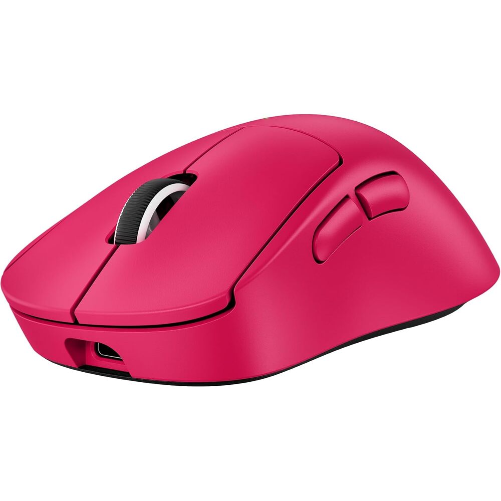 Logitech G PRO X Superlight 2 DEX Wireless Gaming Mouse, 60g pro-Grade Right-Handed Mouse with 5 programmable Buttons, USB-C Charging, 44k DPI Sensor, up to 8 kHz Polling for PC/Mac - Magenta