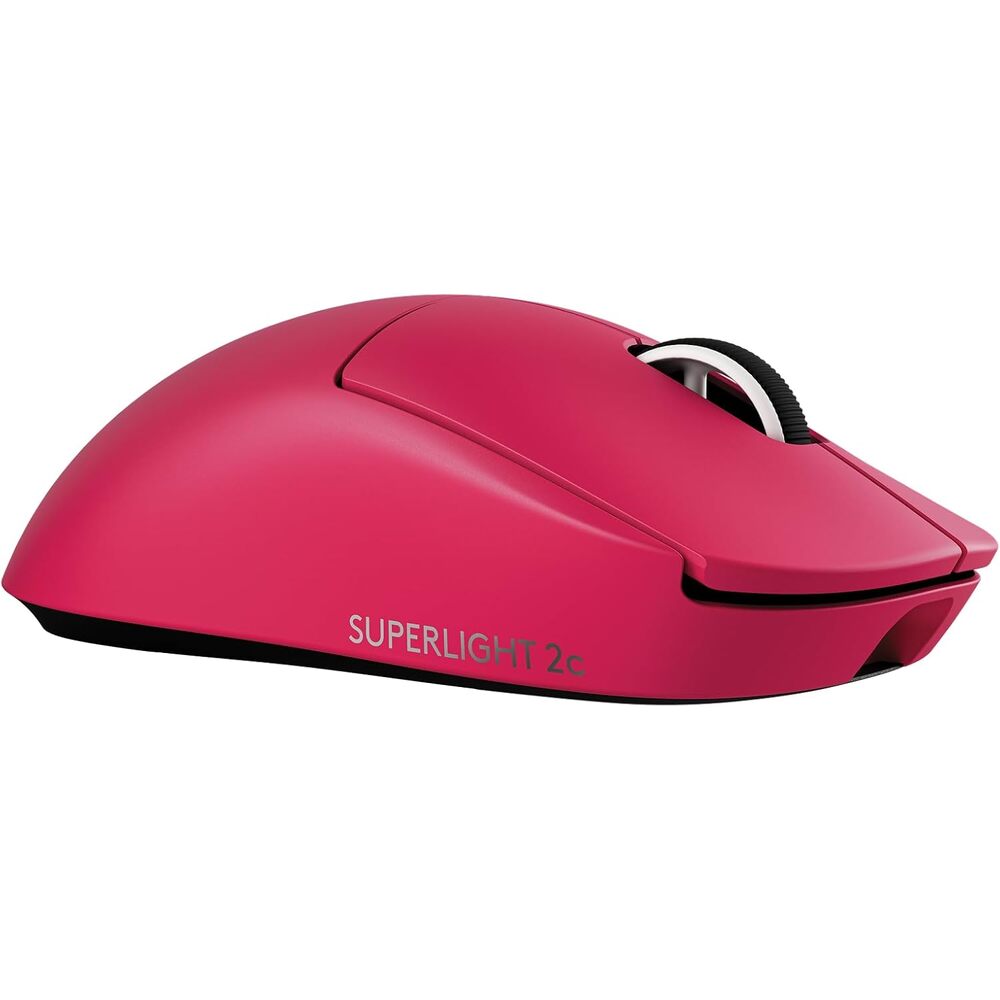 Pro X Superlight 2c Wireless Gaming Mouse: 51g Compact Mini Size, Symmetrical Shape, <8 kHz Polling, 44K DPI, PowerPlay Wireless Charging Supported, USB-C, 5 Programmable Buttons, For PC/Mac - Magenta