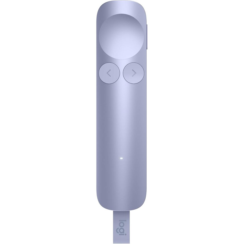 Logitech Spotlight 2 Presentation Remote, Wireless Presentation Clicker with Haptics, Digital Highlighting, Customizable Actions, Laser Pointer, Quick Charge, Bluetooth, and USB-C - Light Lilac