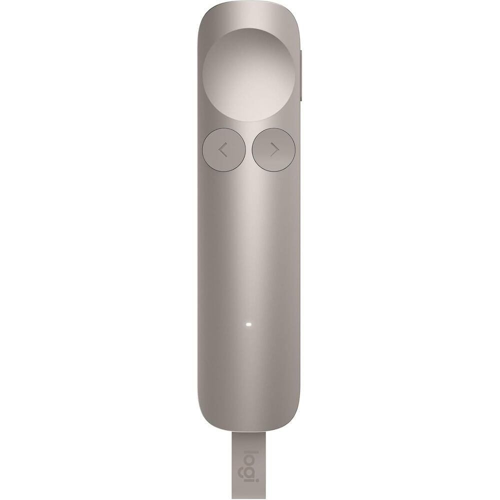 Logitech Spotlight 2 Presentation Remote, Wireless Presentation Clicker with Haptics, Digital Highlighting, Customizable Actions, Laser Pointer, Quick Charge, Bluetooth, and USB-C - Sand