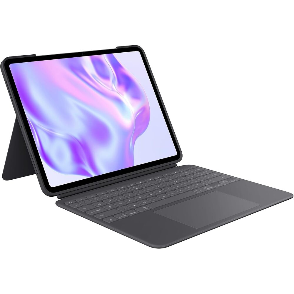 Logitech Combo Touch iPad Pro 13-inch (M4) Keyboard Case - Detachable Backlit Keyboard, Kickstand, Multi-use Mode, Smart Connector, Graphite.