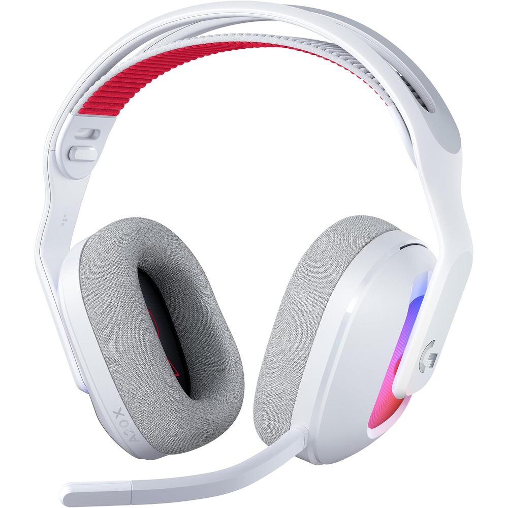 Logitech G Astro A20 X Lightspeed Wireless Gaming Headset for PS5, Xbox, Nintendo Switch/Switch 2, PC with 2-System PLAYSYNC Audio, Bluetooth, LIGHTSYNC RGB, and 48 kHz Boom Mic - White