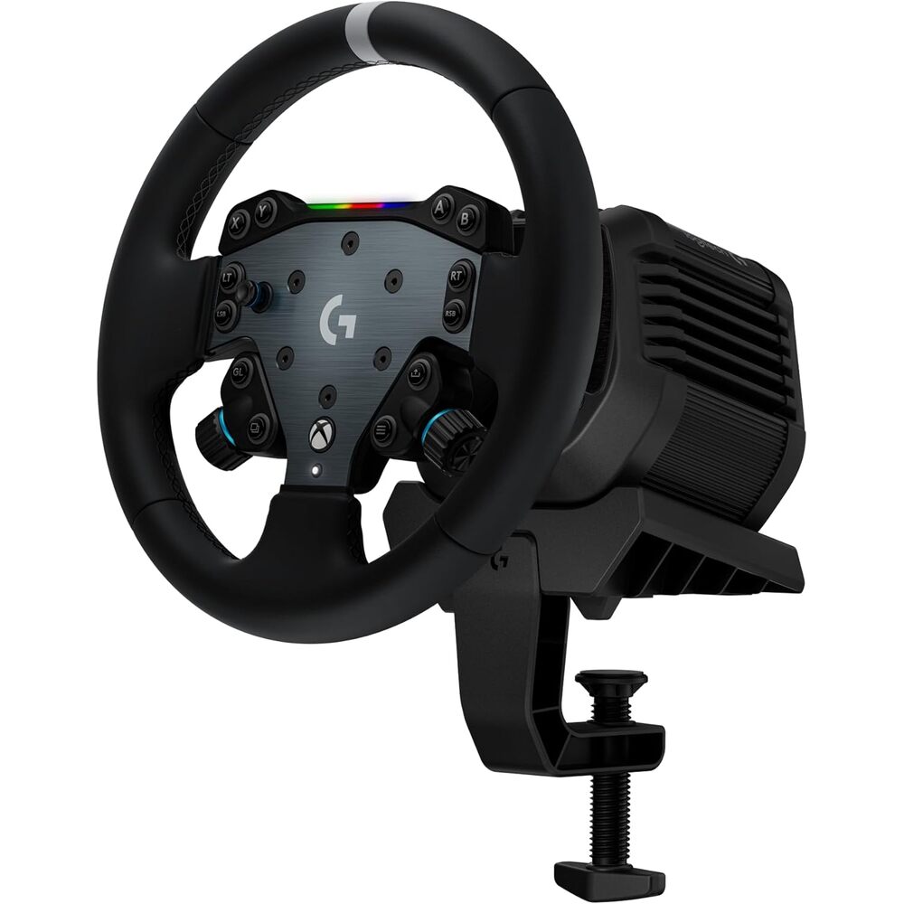 Logitech G RS50 Racing Wheel, Hub, and Base for Xbox/PC: 8 Nm Direct Drive, 11 inch Wheel, 13 Buttons, Adjustable Paddle Shifters, TRUEFORCE Force Feedback Integration with Major Titles - Black