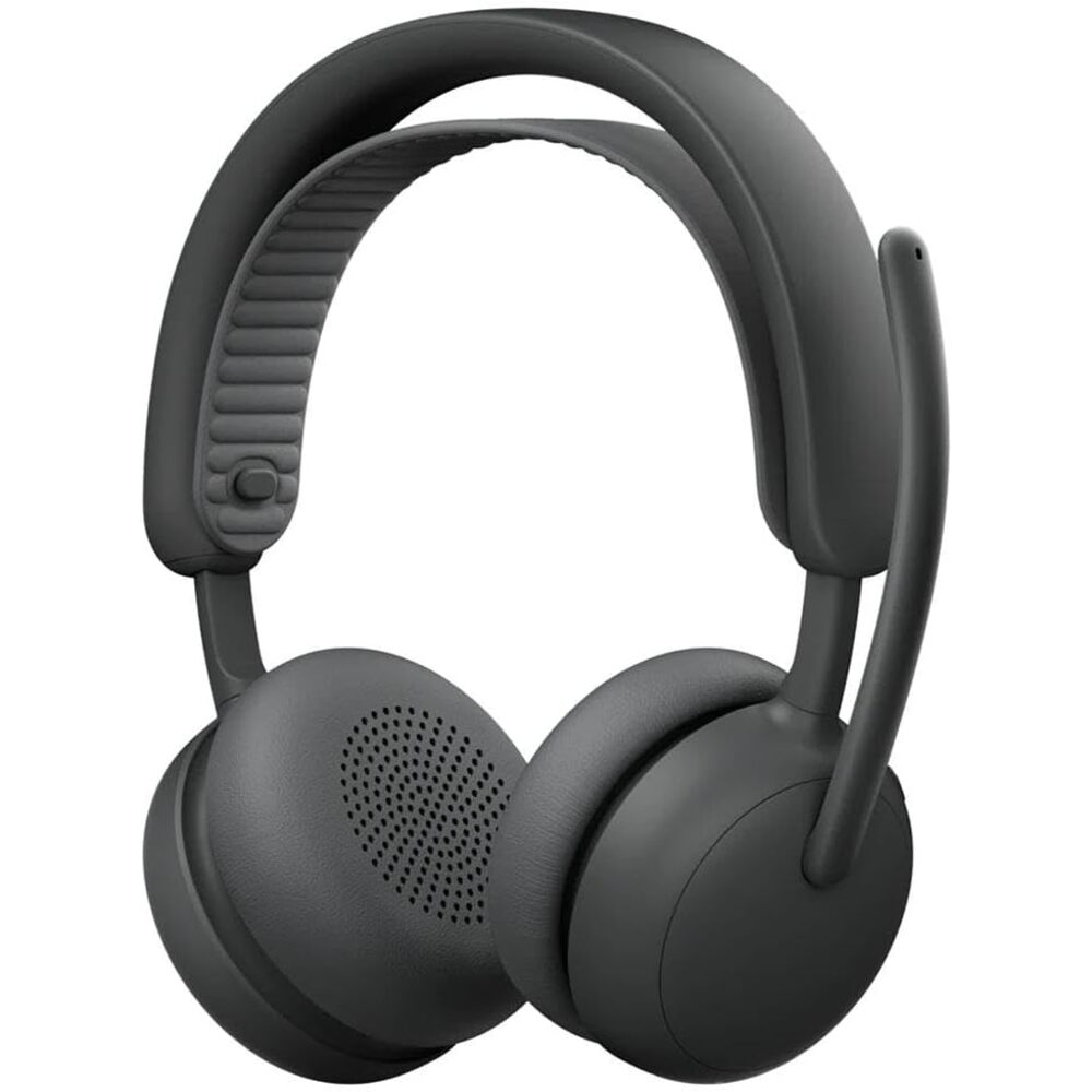 Logitech Zone Wireless 2 ES - Noise-Canceling Wireless Headset with Adaptive Hybrid ANC, Bluetooth, Graphite