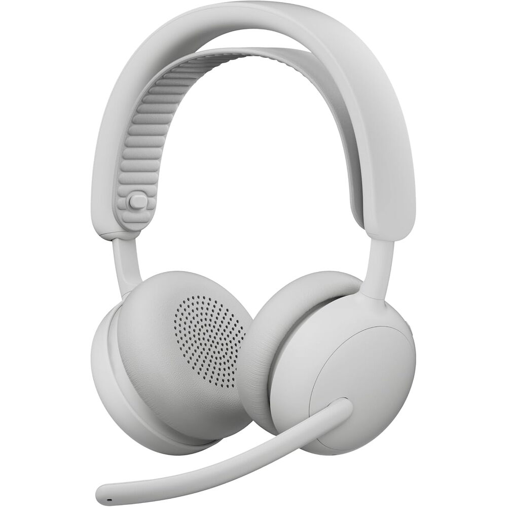 Logitech Zone Wireless 2 ES - Noise-Canceling Wireless Headset with Adaptive Hybrid ANC, Bluetooth - Off-White
