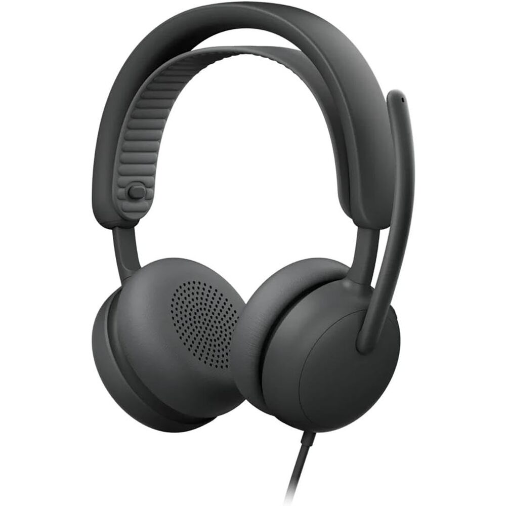 Logitech Zone Wired 2 Active Noise Cancelling Closed-Back On-Ear Stereo Headset, Unified Communications Certified - Graphite