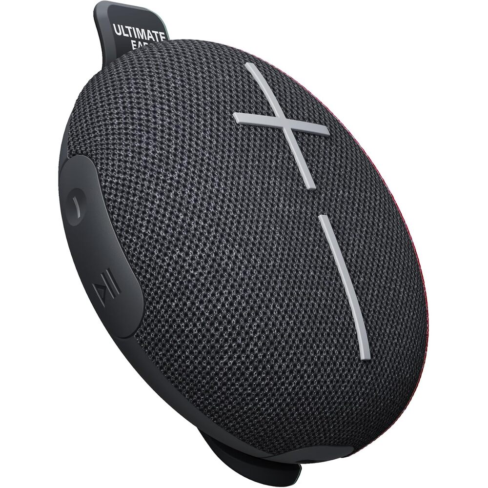 Ultimate Ears MINIROLL Ultra-Portable Waterproof Bluetooth Speaker, Balanced Bass, IP67 Dustproof, 131 ft (40 m) Range - Gentle Black