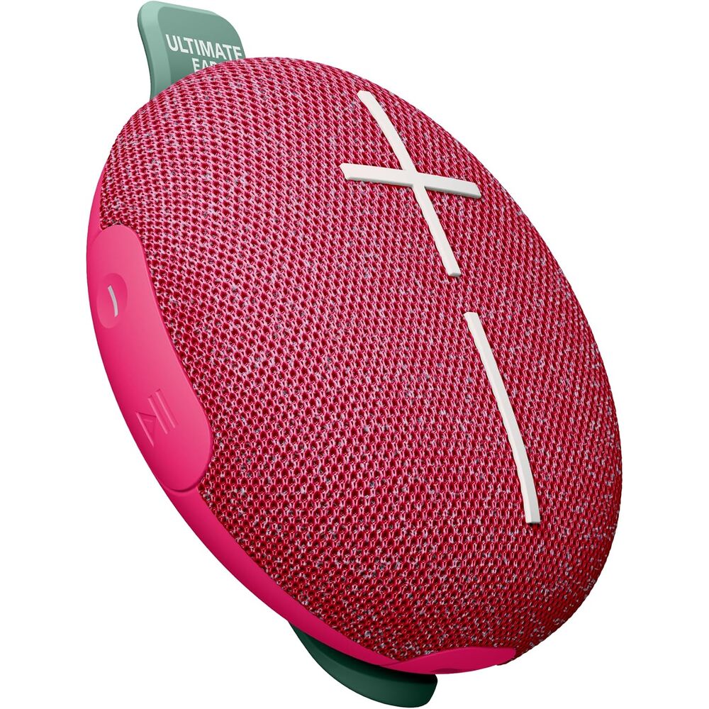 Ultimate Ears MINIROLL Ultra-Portable Waterproof Bluetooth Speaker, Balanced Bass, IP67 Dustproof, 131 ft (40 m) Range - Calming Pink