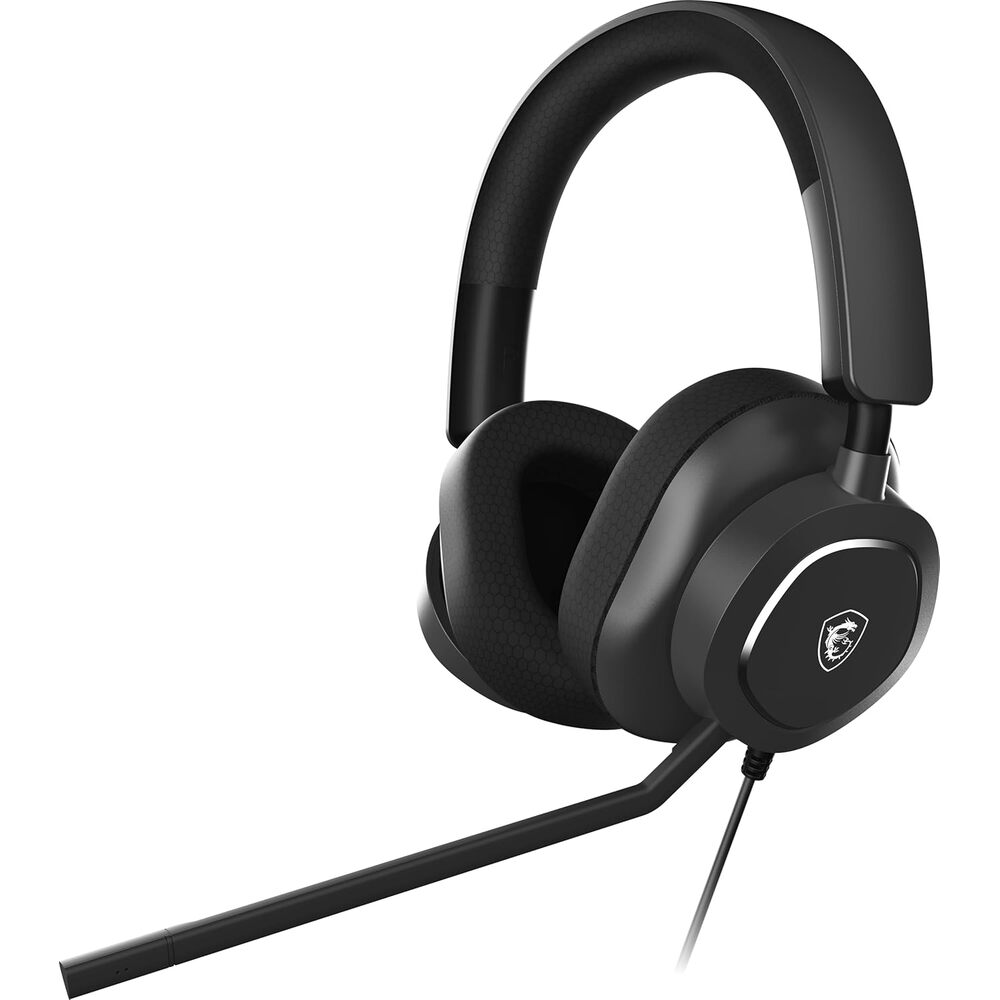 MSI Maestro 300 Gaming Headset � 40mm Neodymium Drivers, Unidirectional (Cardioid) Mic, Lightweight Comfort, Cross Platform Connectivity