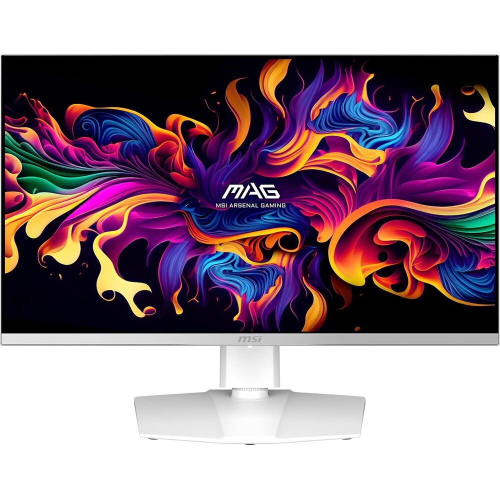 msi, MAG 272QPW QD-OLED X28, 27-Inch, WQHD, 2560x1440, Gaming Monitor, Quantum Dot OLED Panel, 280Hz, 0.03ms, DisplayHDR True Black 400, HDMI 2.1, DP 1.4a, USB C (15WPD), White