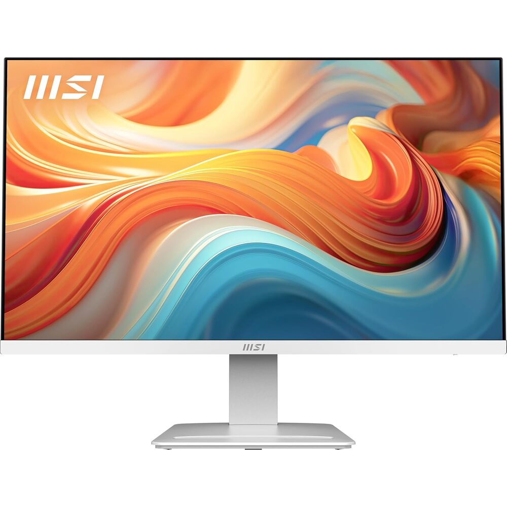 msi PRO MP273W E14A 27-inch IPS 1920 x 1080 (FHD) Gaming Office Monitor, 144Hz, Free-Synch, HDMI, DisplayPort, VGA Port, VESA Mountable, Tilt, Speaker, 4-Side Slim Bezel 1ms, White