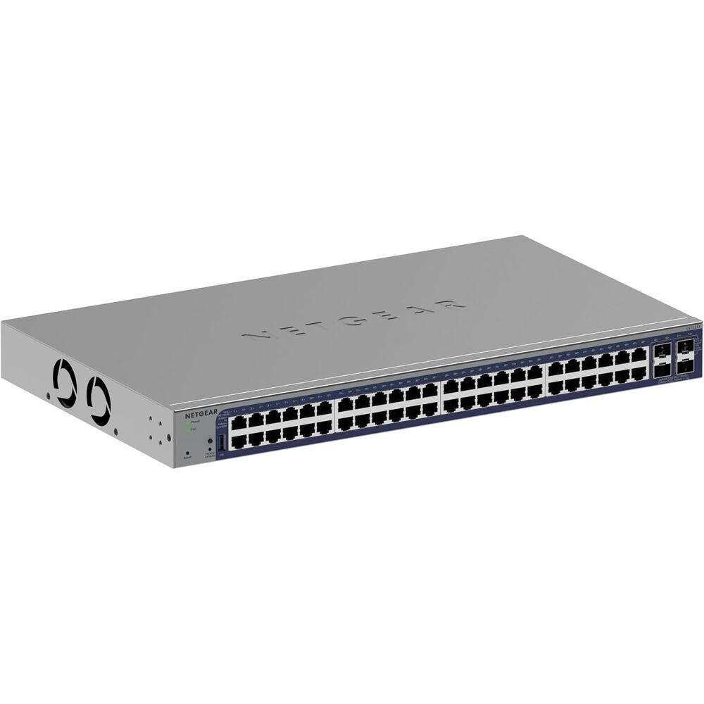 NETGEAR 52-Port Gigabit Ethernet Smart Switch (GS752TXv3)- Managed, with 48 x 1G, 4 x 10G SFP+, Optional Insight Cloud Management, Desktop or Rack Mount
