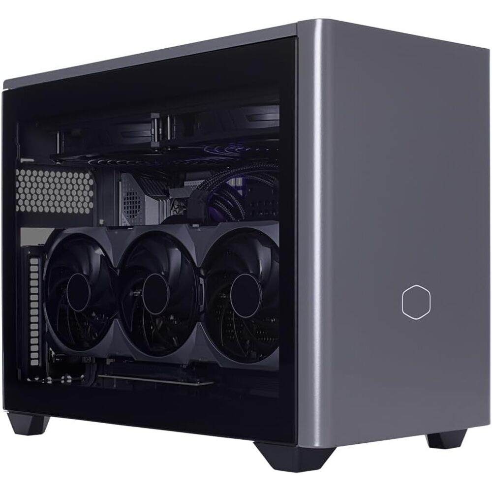 Cooler Master NR W9 Liquid Cooled Mini Desktop Workstation, Intel Core Ultra 7 265KF 3.9GHz, 64GB RAM, 2TB SSD, NVIDIA GeForce RTX 5070 Ti 16GB, Windows 11 Pro, Black