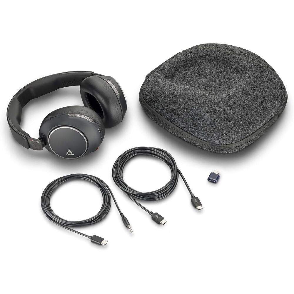 Voyager Surround 80 UC,USB-C, USB-C/A Adapter, (VS80T, BT700C), Black, WW?