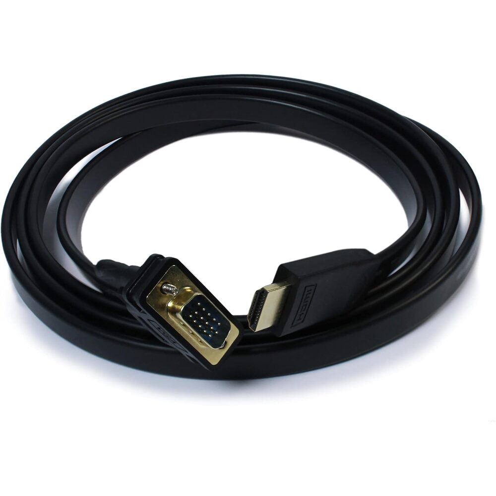 Plugable HDMI to VGA Adapter, Driverless 6 Foot (1.8 Meter) Converter Cable Supporting Up to 1920 x 1080 (60Hz)