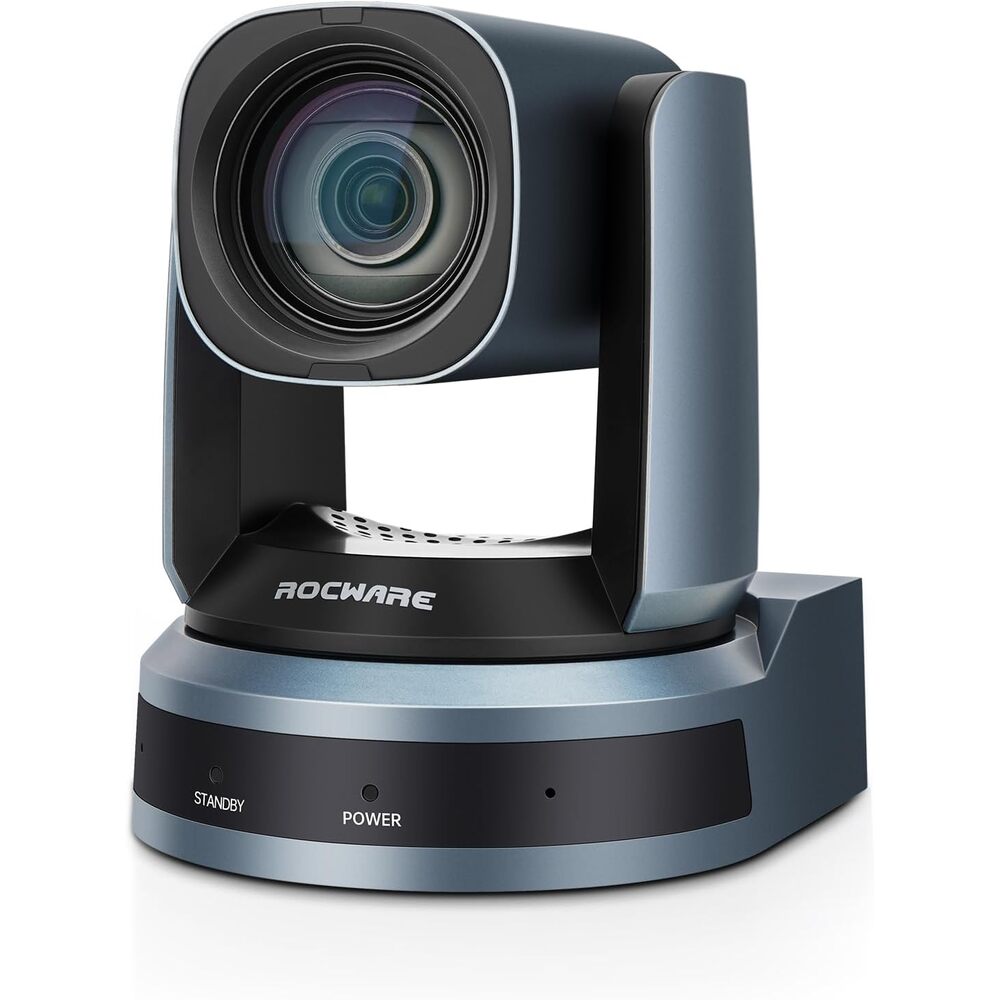 RC821U 4K UHD Webcam with 120� Wide-Angle Lens, Built-in Noise-Canceling Microphone, AI-Powered Auto-Framing, USB Plug-and-Play Camera for Video Conferencing and Streaming