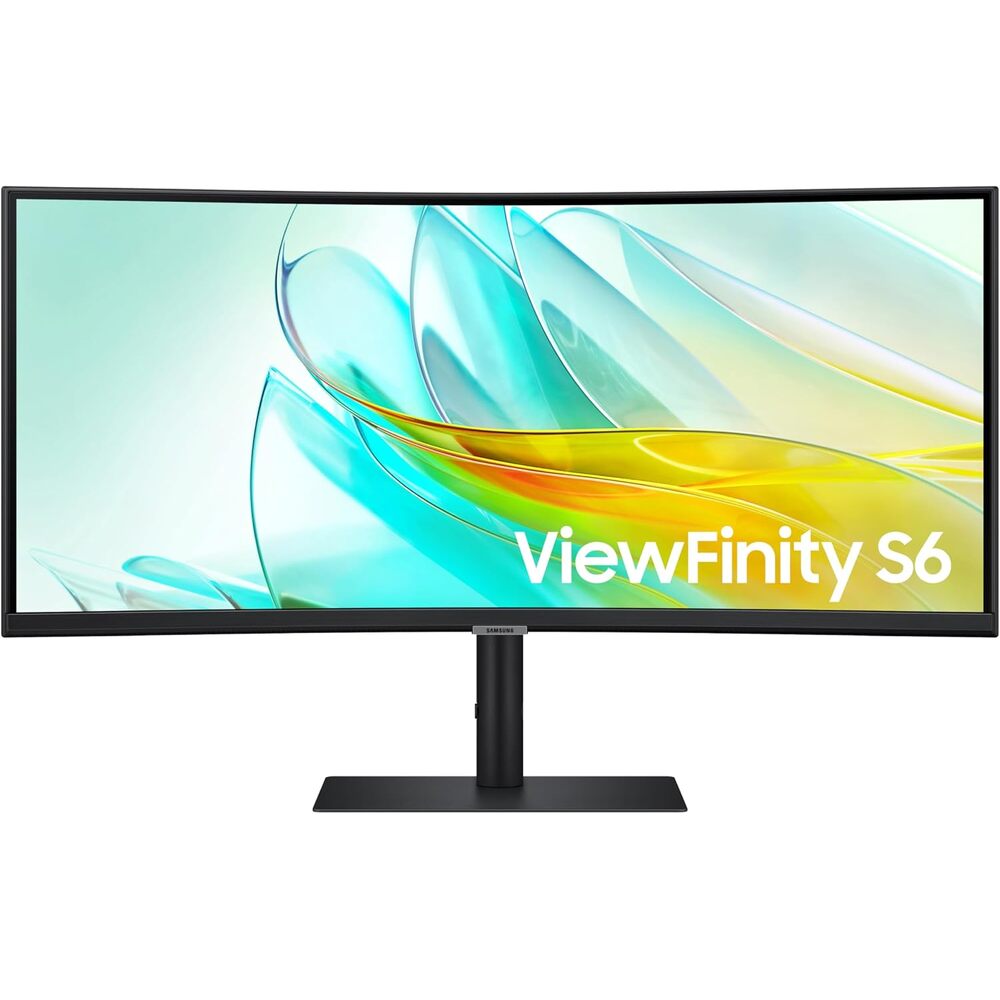 Samsung 34� ViewFinity S65UC, Ultra-WQHD, 100Hz, AMD FreeSync� HDR10, KVM Switch Built in Speakers with USB-C Curved Monitor, LS34C654UANXGO, 2025