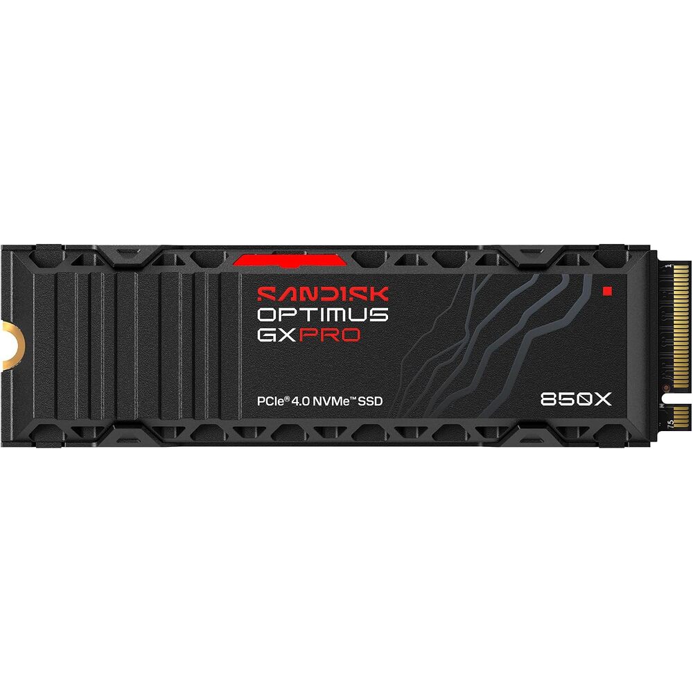 SANDISK Optimus GX PRO 2TB 850X NVMe Internal Gaming Solid State Drive with Heatsink - Works with PlayStation 5, Gen4 PCIe, M.2 2280, Up to 7,300 MB/s Read Speed - SDSP81200TAH