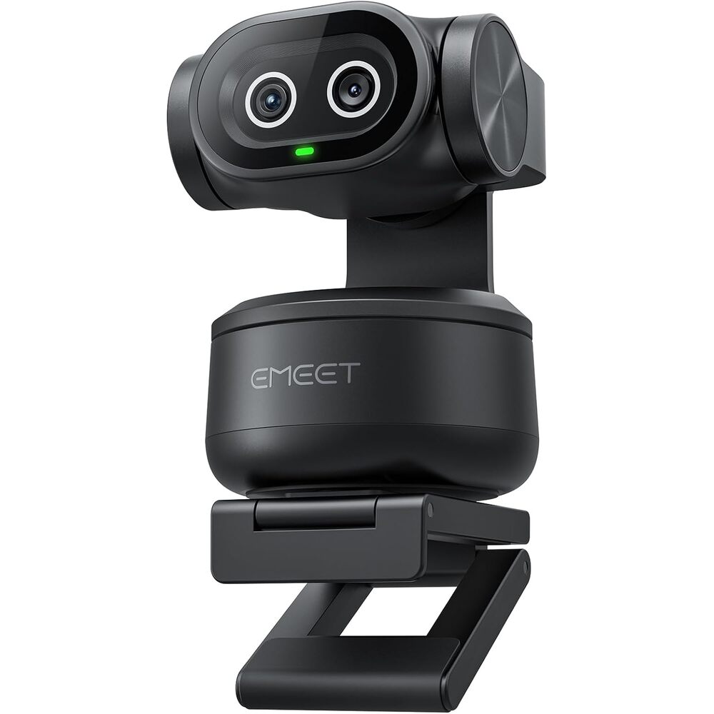 EMEET PIXY Dual-Camera AI-Powered PTZ Camera 4K, AI Tracking, PDAF&AI Autofocus 0.2s, 1/2.55' Sony Sensor, 3 Mics, Presets, Gesture Control, 4K Webcam for Streaming and OBS/Twitch/Switch 2 Compatible