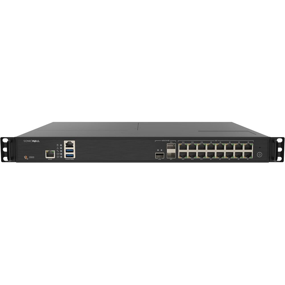 SonicWall NSa2800 Next-Generation Firewall (03-SSC-1841) - 8 Gbps Throughput, 6 Gbps Threat Prevention, Secure SD-WAN | Zero-Touch Deployment
