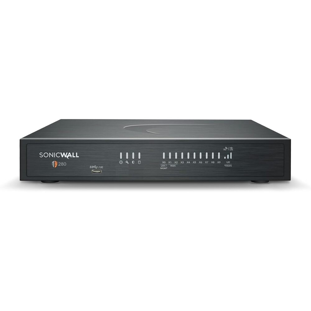 SonicWall TZ280 - Secure Upgrade - 2-Year Advanced Edition (03-SSC-6925) - Next-Generation Firewall with 2YR Advanced Protection Service Suite - 940 Mbps Throughput, 750 Mbps Threat Prevention