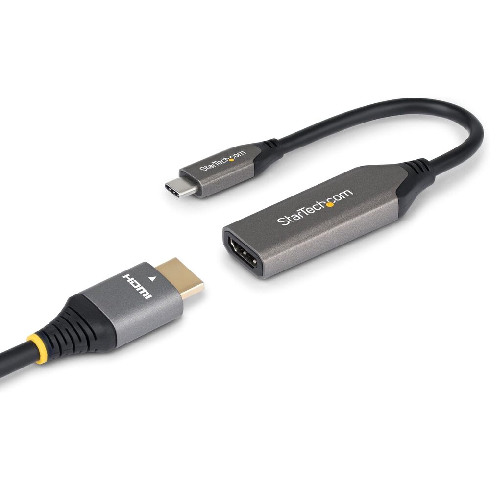 StarTech.com USB-C to HDMI Adapter, 8K 60Hz / 4K 120Hz, Thunderbolt / USB4 Compatible, USB C to HDMI 2.1 Converter for MacBook Pro, MacBook Air, iPad Pro, Pixelbook, XPS (112B-USBC-HDMI21)