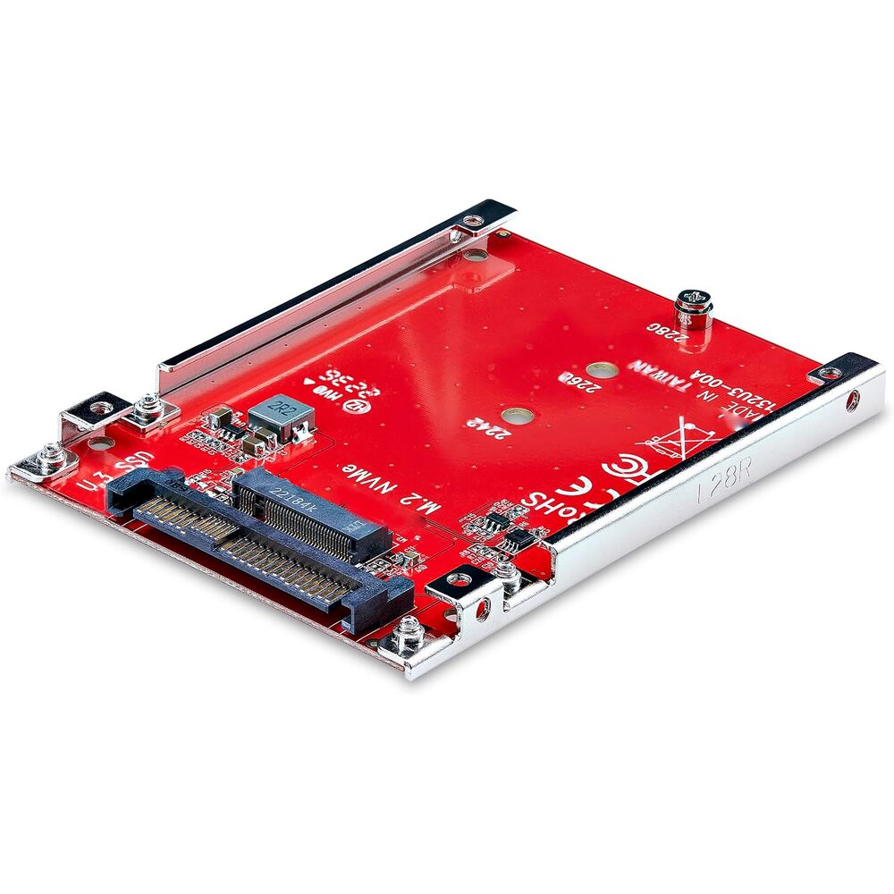 StarTech.com M.2 to U.3 Adapter for M.2 NVMe SSDs, PCIe M.2 Drive to 2.5inch U.3 (SFF-TA-1001) Host Adapter/Converter, TAA Compliant (1M25-U3-M2-ADAPTER)